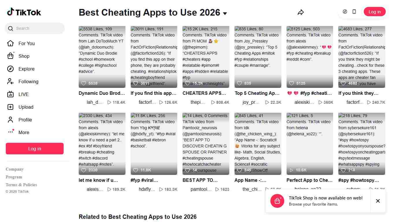 Best Cheating Apps to Use 2026 TikTok